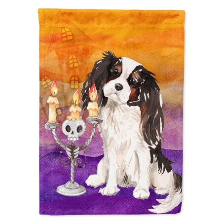 Carolines Treasures Hallween Tricolor Cavalier Spaniel Flag Canvas House Size CK3201CHF